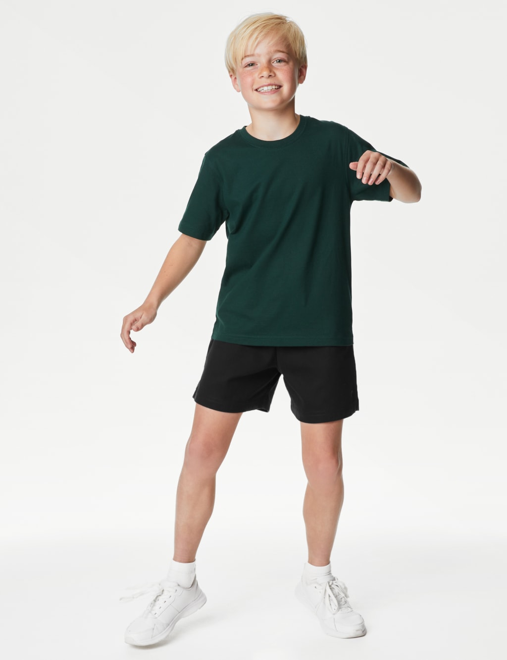 2pk Unisex Pure Cotton School Shorts (2-16 Yrs) image 2