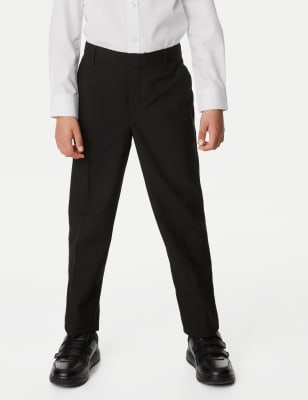 Marks And Spencer Boys M&S Collection 2pk Boys' Easy Dressing School Trousers (3-18 Yrs) - Black, Black