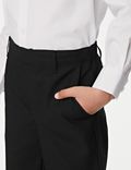 2pk Boys' Easy Dressing School Trousers (3-18 Yrs)