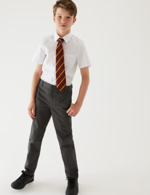 

Boys M&S Collection Boys' Cotton Skin Kind School Trousers (2-18 Yrs) - Grey, Grey