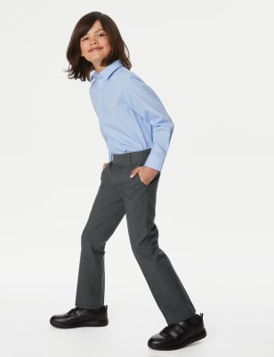 2pk Boys' Slim Leg School Trousers (2-18 Yrs) - BN