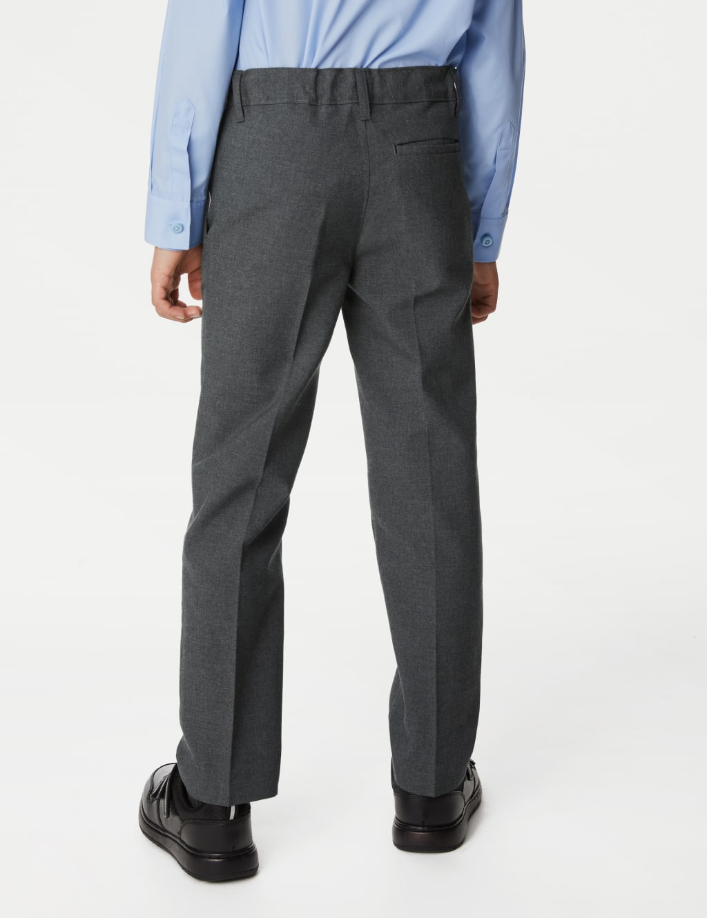 2pk Boys' Slim Leg School Trousers (2-18 Yrs) image 4