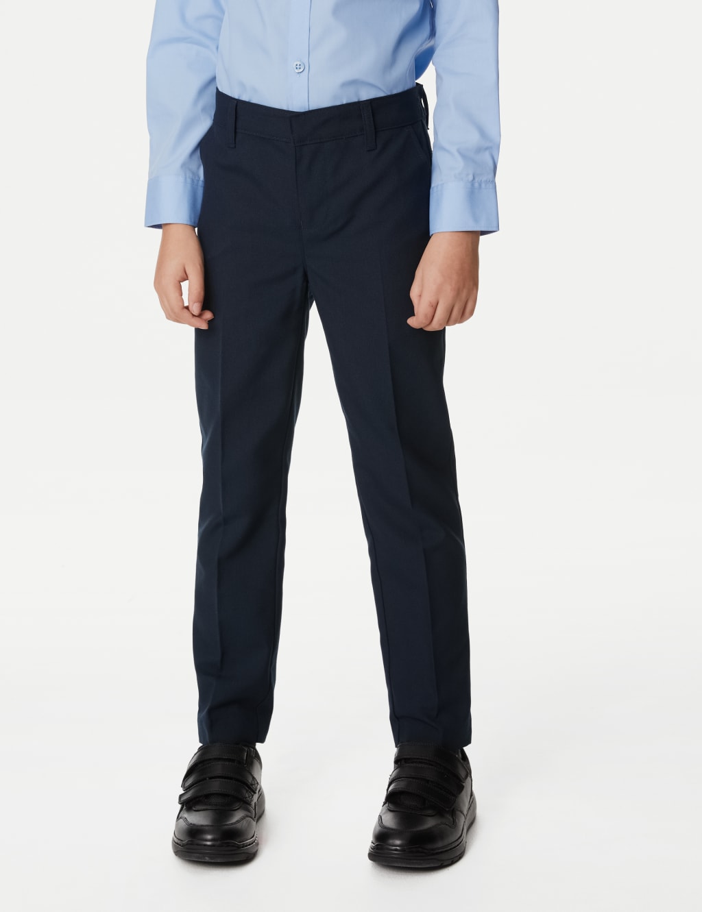 2pk Boys' Skinny Leg School Trousers (2-18 Yrs) image 2