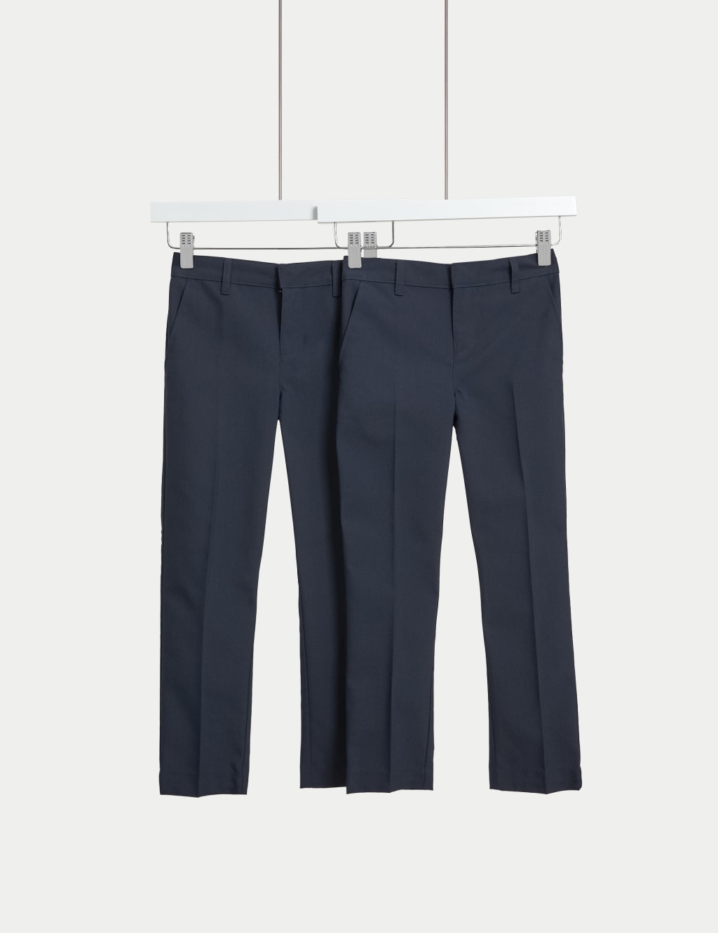 2pk Boys' Skinny Leg School Trousers (2-18 Yrs) image 2