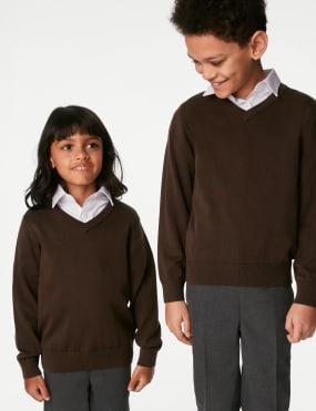 Brown Girls School Jumpers Cardigans M S IE