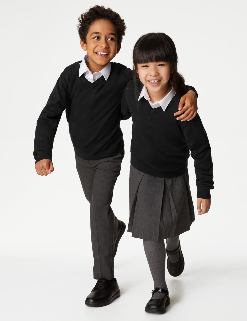 2pk Unisex Pure Cotton School Jumper (3-18 Yrs) image 3