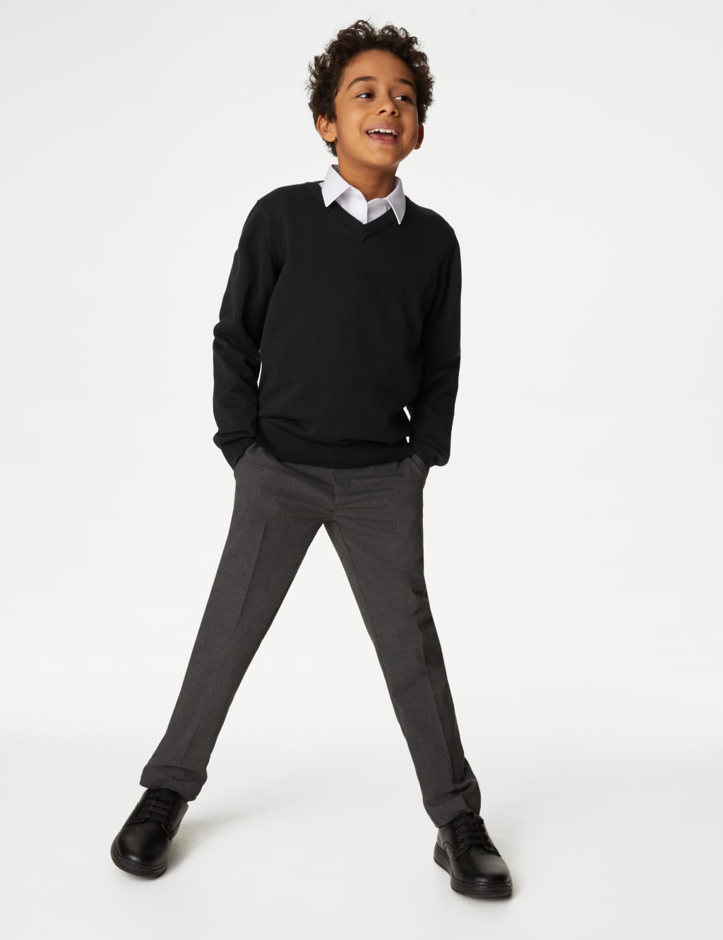 2pk Unisex Pure Cotton School Jumper (3-18 Yrs) image 4