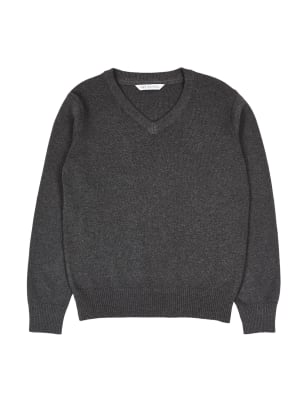 

Unisex,Boys,Girls M&S Collection Unisex Cotton Rich School Jumper (3-16 Yrs) - Grey, Grey