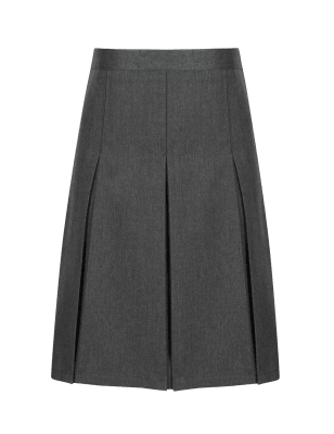 Traditional Pleated Skirt with Permanent Pleats in Longer Lengths | M&S