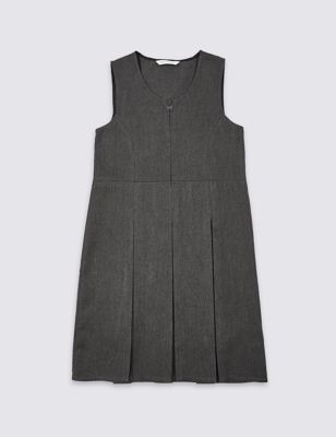 Girls' Longer Length Crease Resistant Traditional Pinafore with ...