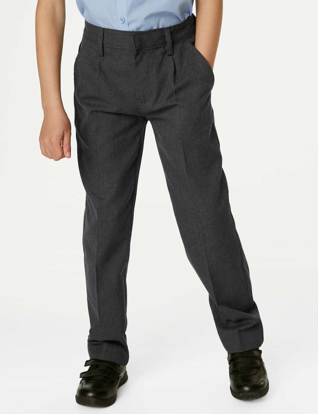 Boys' Regular Leg School Trousers (2-16 Yrs) image 3