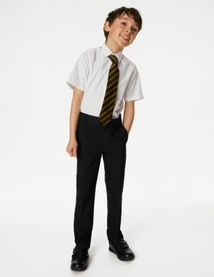 John Lewis Boys' Adjustable Waist Stain Resistant Slim Fit School