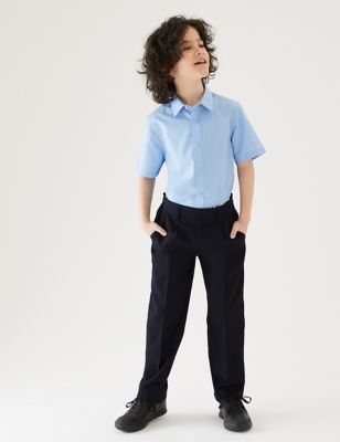 Pantalon garçon coupe longue et standard - Navy