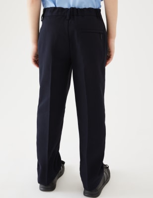

Boys Boys' Regular Leg Additional Length Trousers (2-16 Yrs) - Navy, Navy