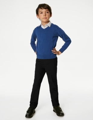 Boys' Regular Leg Additional Length Trousers (2-16 Yrs) | M&S US