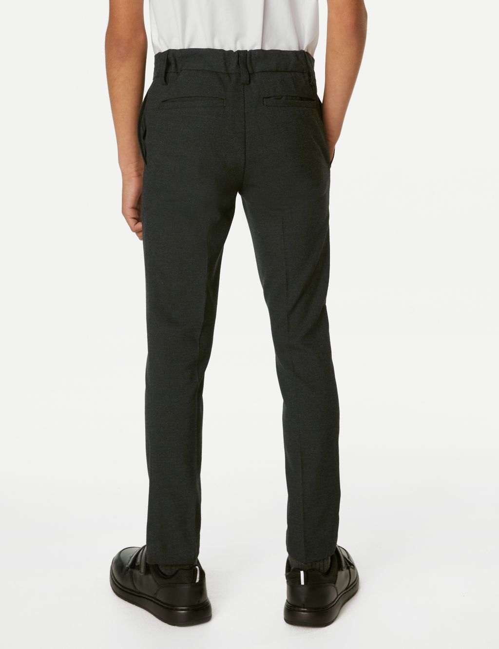 Boys' Super Skinny Longer Length School Trousers (2-18 Yrs) image 3