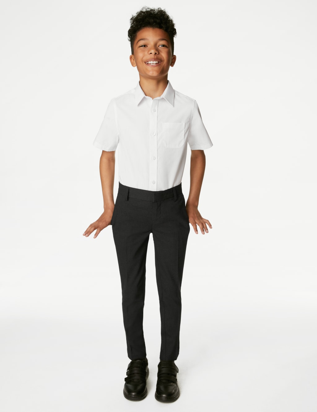 Grey School Trousers M S
