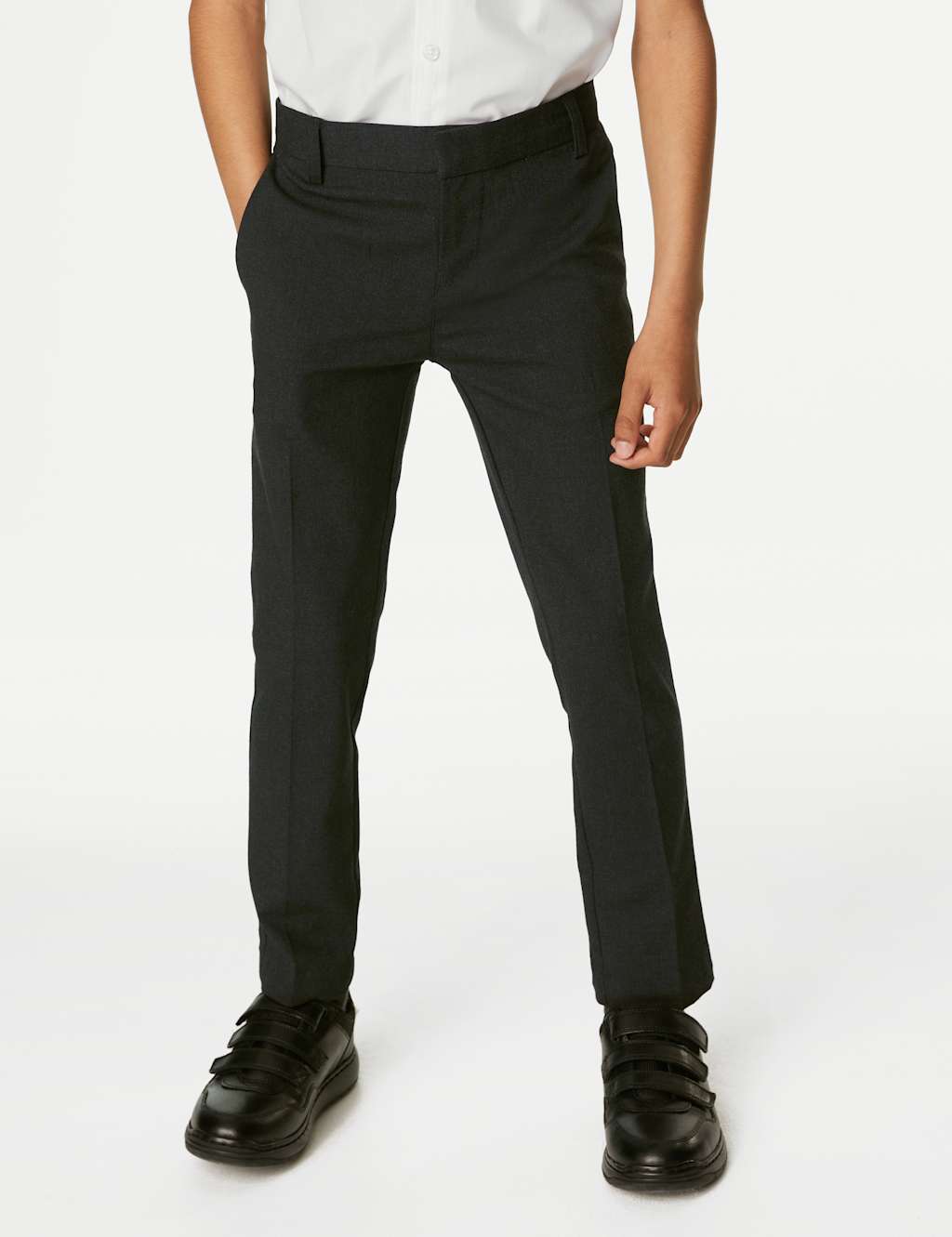 Boys' Skinny Leg School Trousers (2-18 Yrs) image 3