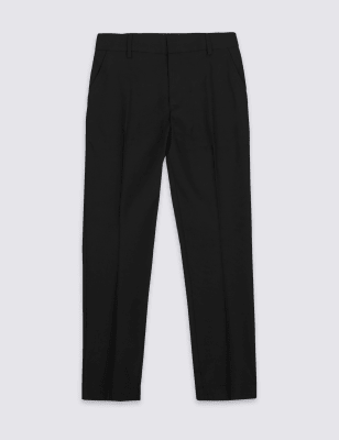 long length skinny black trousers