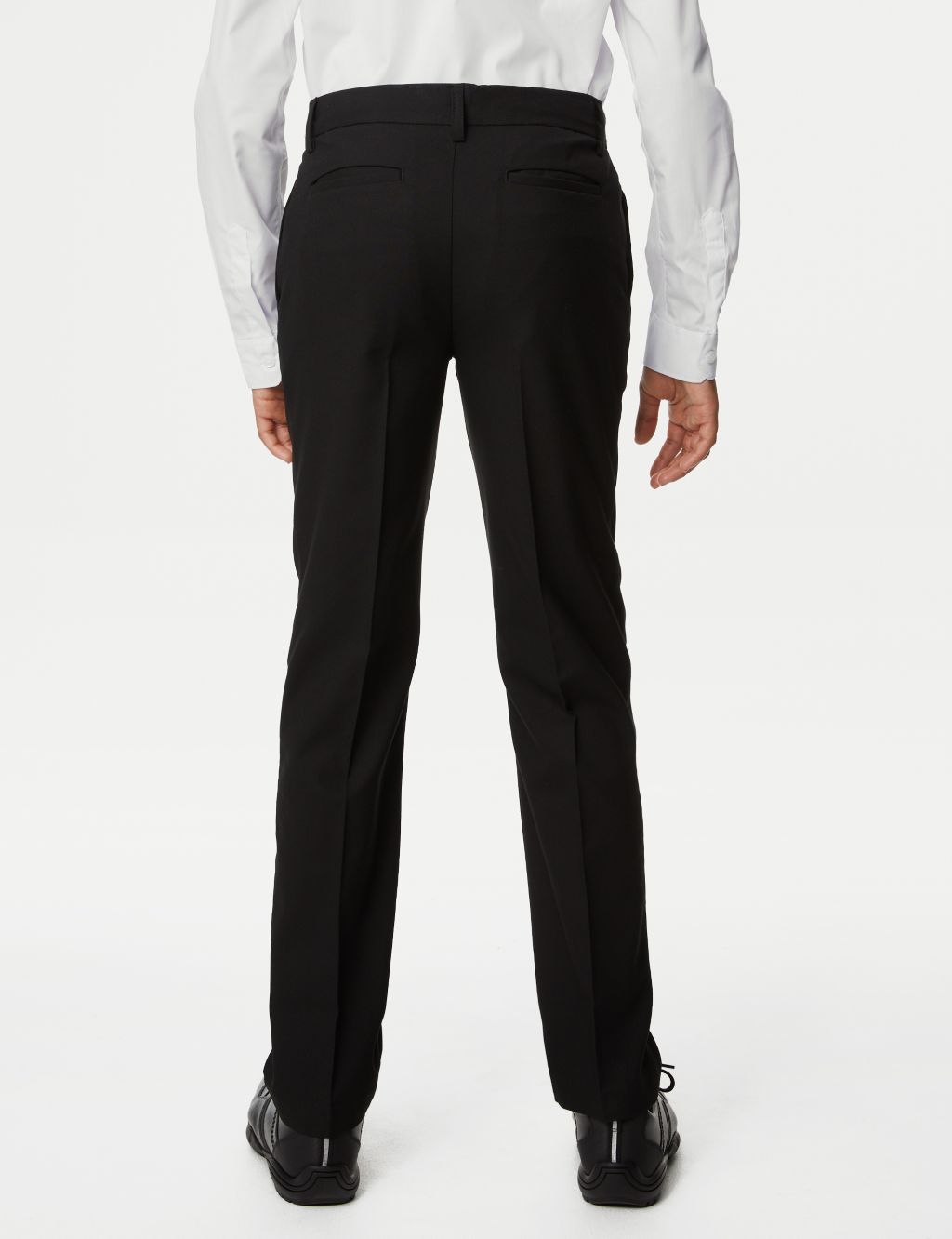 Boys' Slim Leg Plus Waist School Trousers (2-18 Yrs) image 3