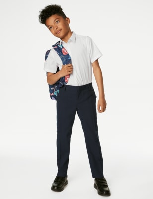 Marks And Spencer Boys M&S Collection Boys' Slim Leg School Trousers (2-18 Yrs) - Navy, Navy