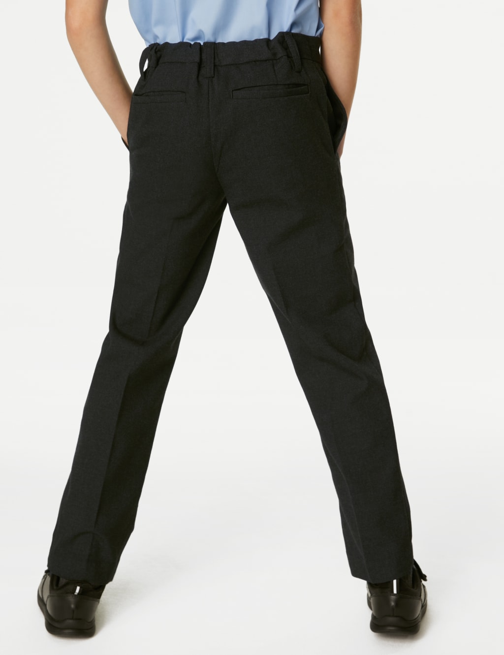 Boys’ Slim Leg School Trousers (2-18 Yrs) image 3