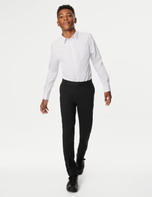 Boys M&S Collection Boys' Super Skinny Leg Slim Waist School Trousers (2-18 Yrs) - Black, Black