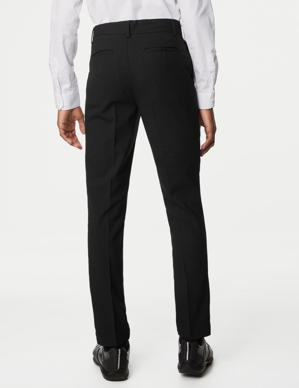 Boys' Super Skinny Leg Slim Waist School Trousers (2-18 Yrs) image 3