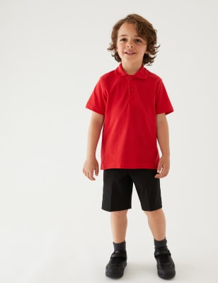 

Boys M&S Collection 2pk Boys' Regular Leg School Shorts (2-14 Yrs) - Black, Black