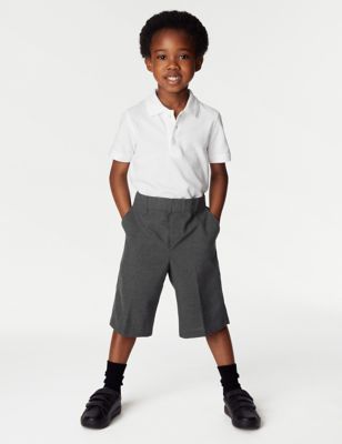 2pk Boys' Easy Dressing School Shorts (3-14 Yrs)