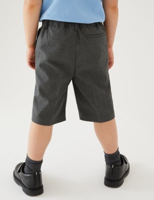 boys skinny school shorts