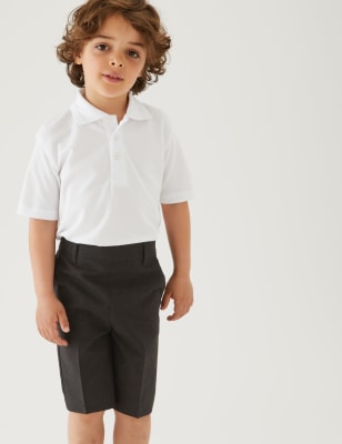 

M&S Collection Pack de 3 pantalones cortos escolares skinny para chicos (2-14 años) - Charcoal, Charcoal
