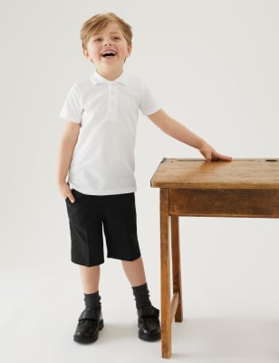 

M&S Collection 2er-Pack Schulshorts mit sehr schmalem Bein für Jungen (3-14 Jahre) - Black, Black