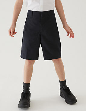 Chlapecké školní šortky s&nbsp;normální délkou nohavic, sada 2&nbsp;ks (2–14&nbsp;let)