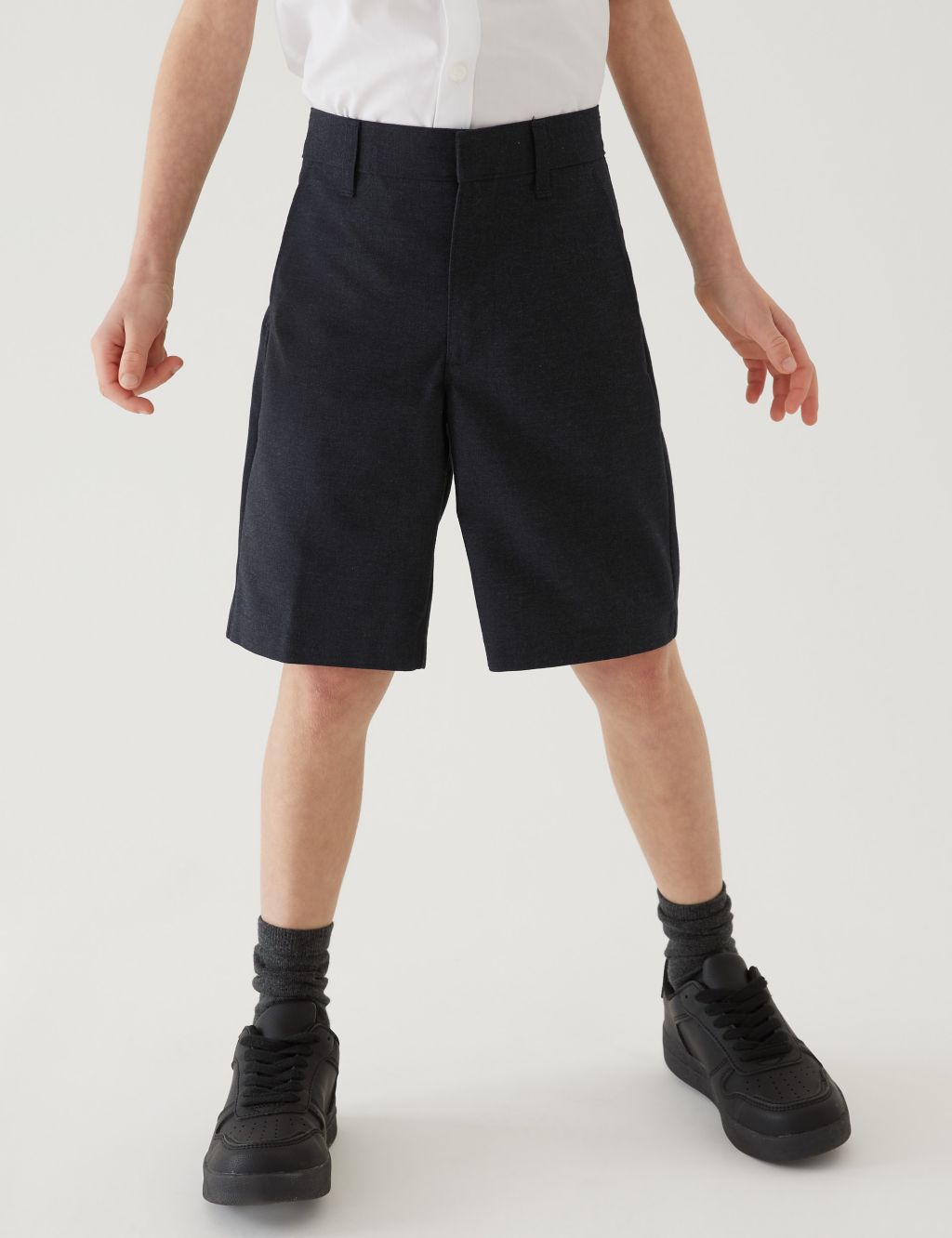 2pk Boys' Regular Leg School Shorts (2-14 Yrs) image 1