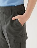 Pack de 2 pantalones cortos escolares cargo para chicos (2-14&nbsp;años)
