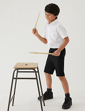 Chlapecké školní šortky s&nbsp;úzkými nohavicemi, sada 2&nbsp;ks (2–14&nbsp;let)