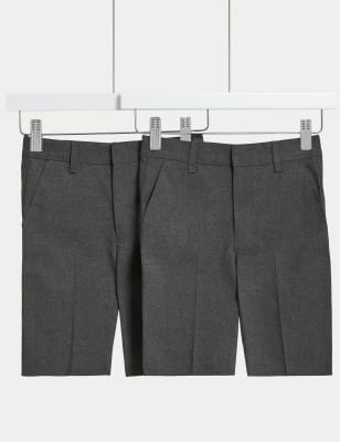 Kids grey school store shorts