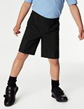 Pack de 2 pantalones cortos escolares regular para chicos (2-14&nbsp;años)