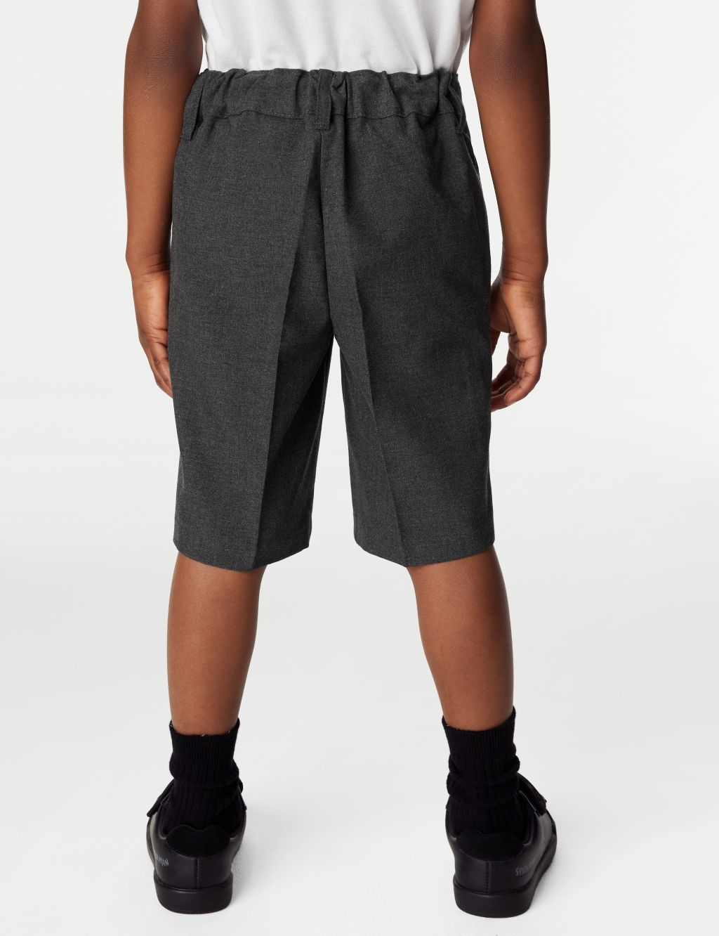 2pk Boys' Slim Leg Plus Waist School Shorts (4-14 Yrs) image 4