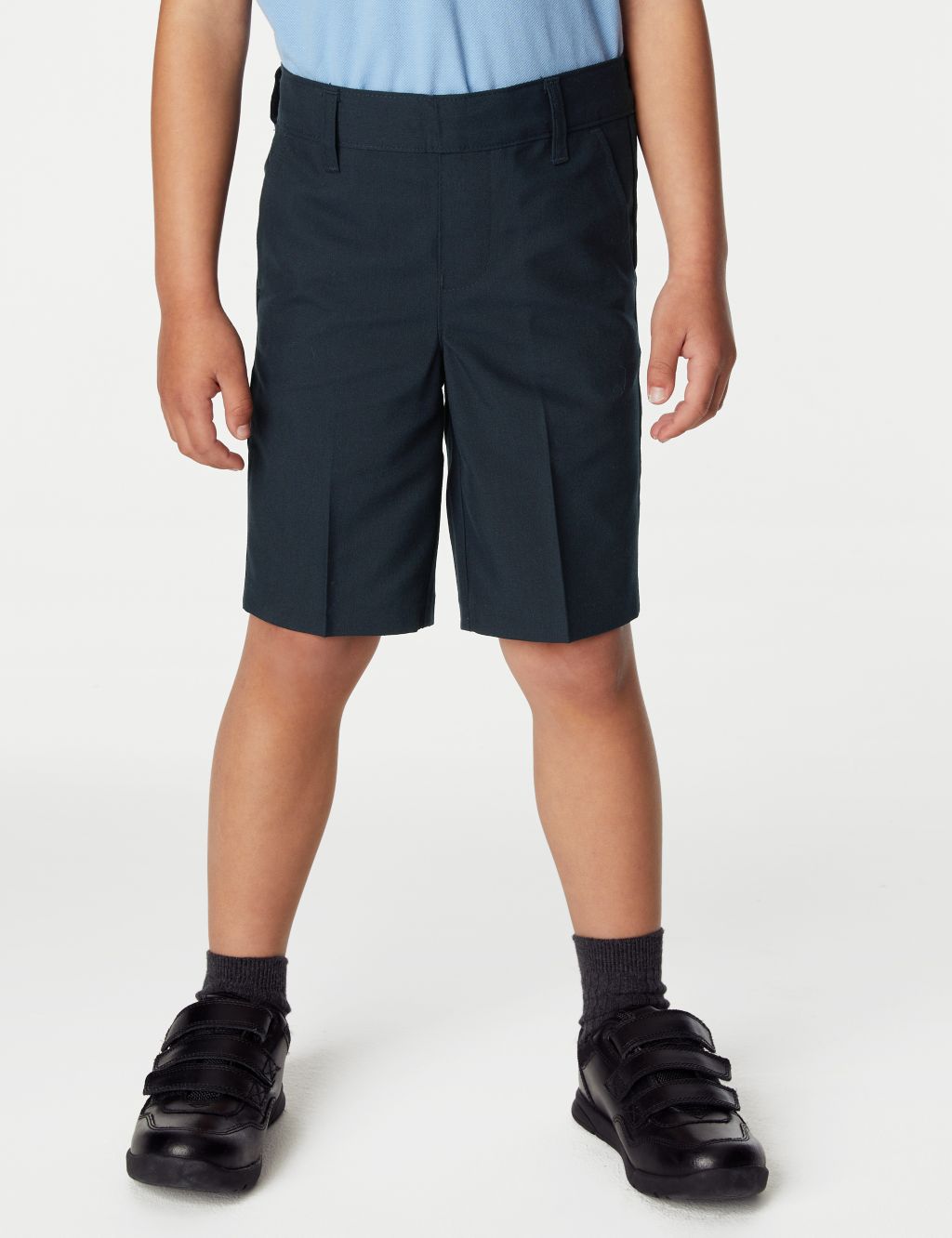 2pk Boys' Slim Leg School Shorts (2-14 Yrs) image 3