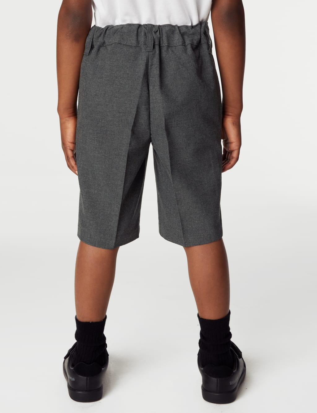 2pk Boys' Slim Leg Slim Waist School Shorts (2-14 Yrs) image 3