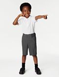 Pack de 2 pantalones cortos escolares slim para chicos (2-14&nbsp;años)