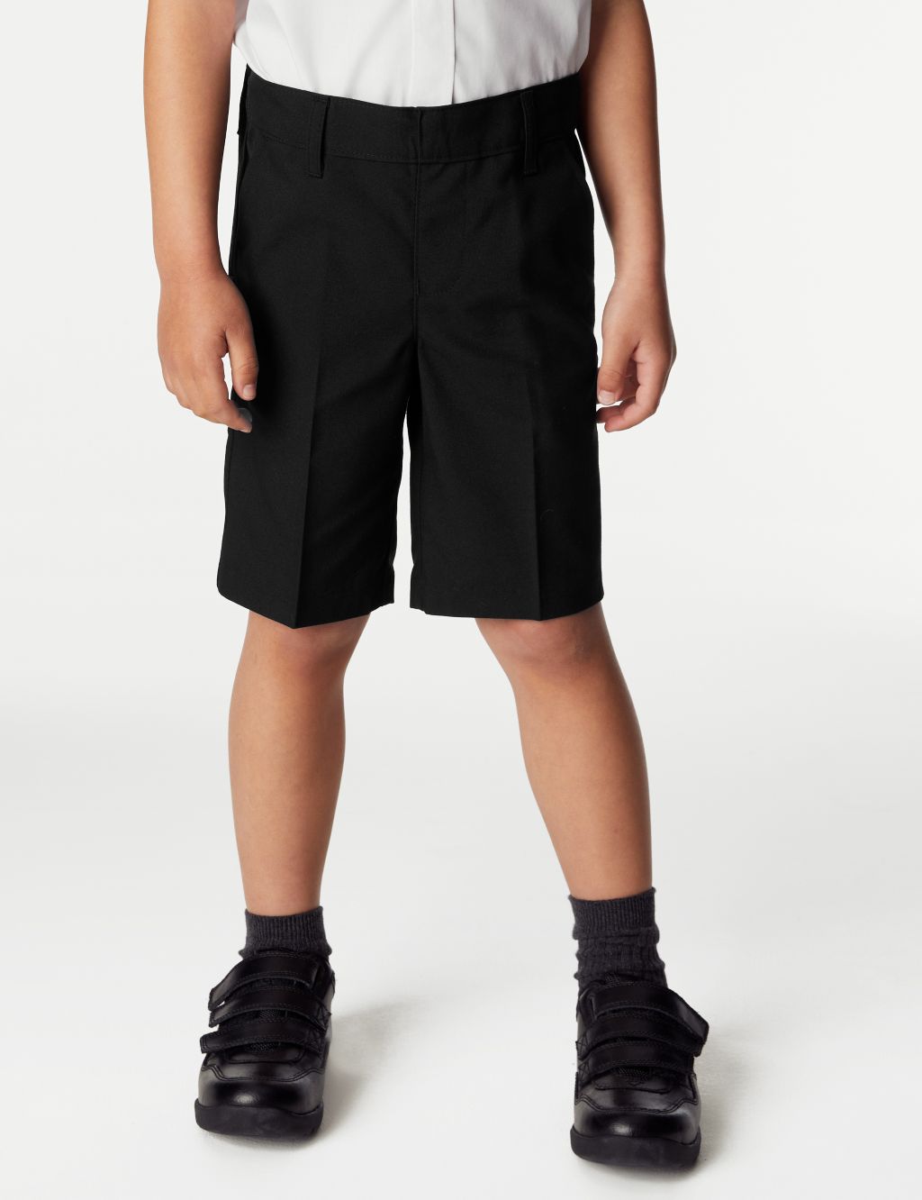 2pk Boys' Slim Leg School Shorts (2-14 Yrs) image 3