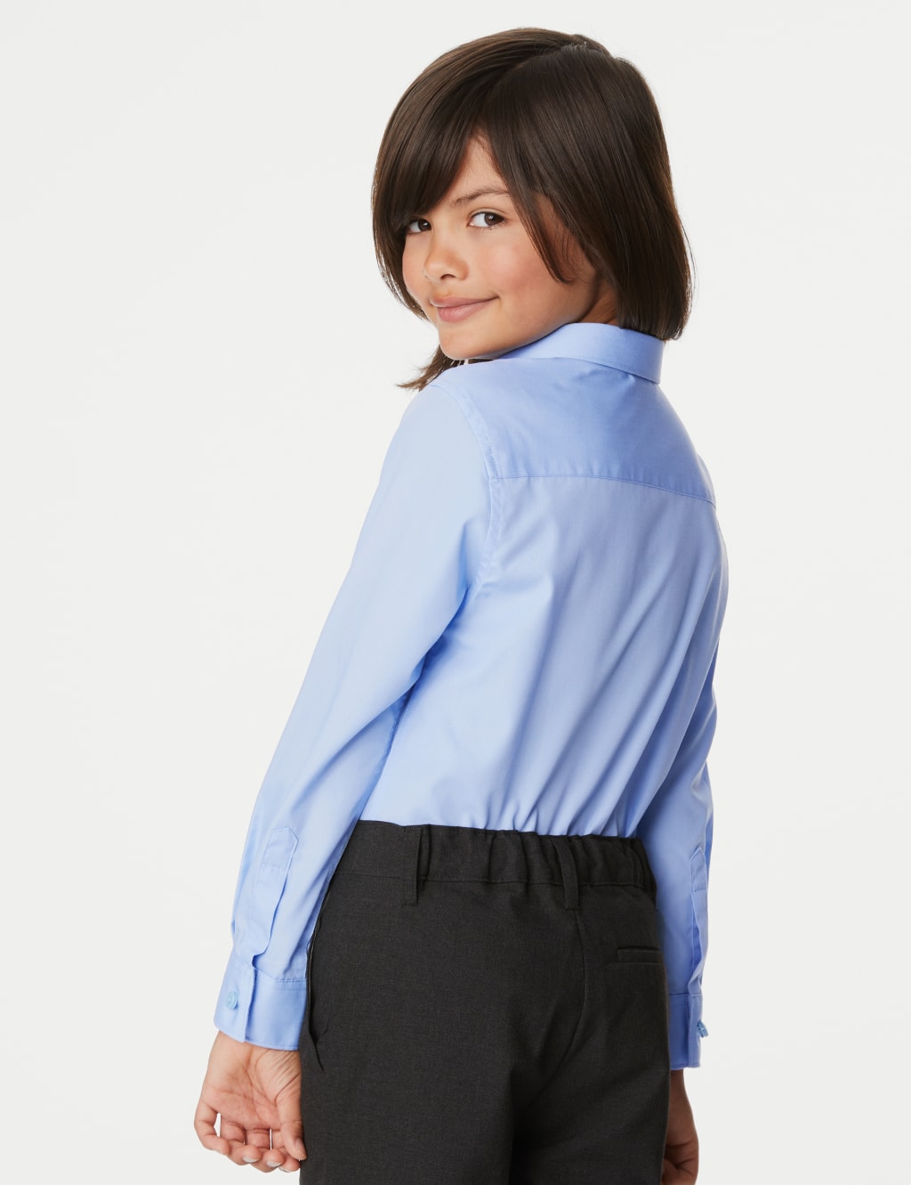 3pk Boys' Slim Fit Easy Iron School Shirts (2-16 Yrs) image 3