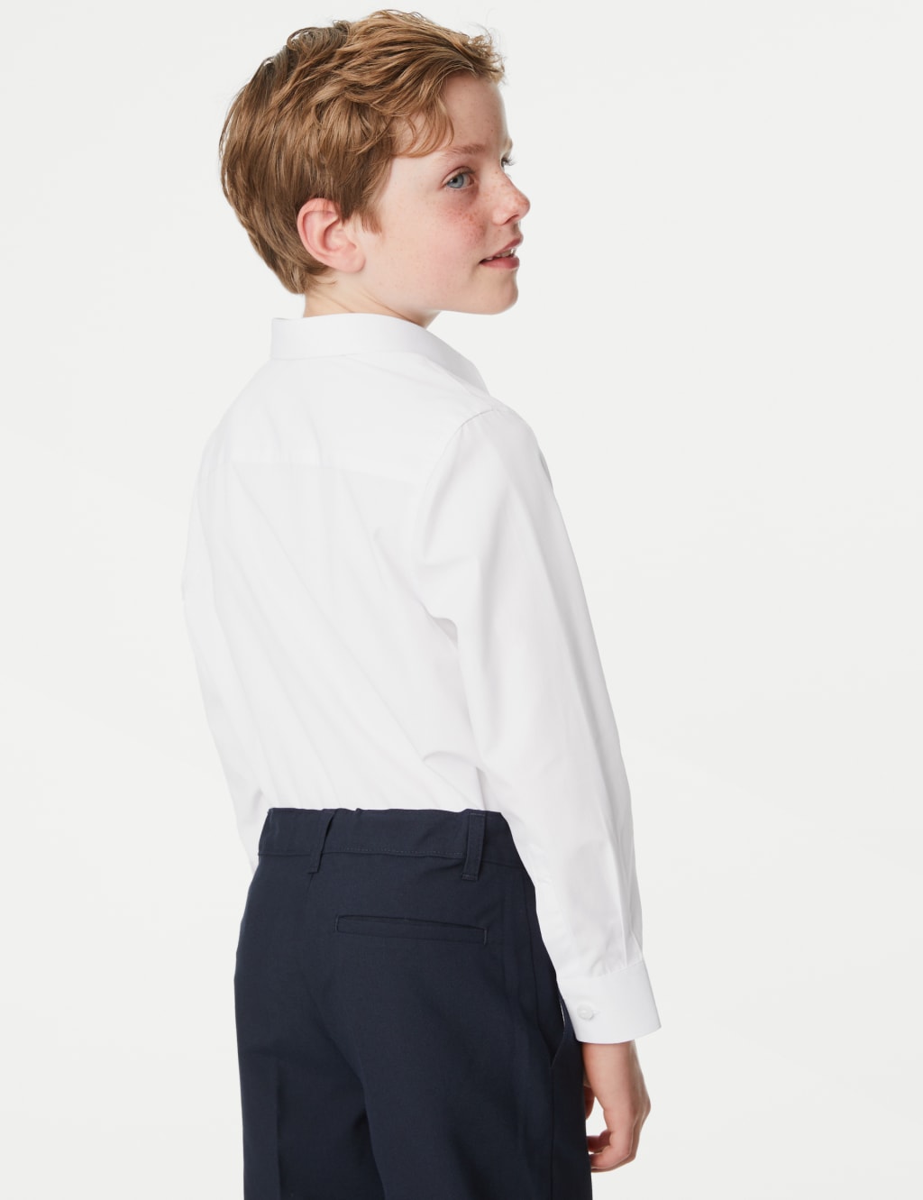3pk Boys' Plus Fit Easy Iron School Shirts (4-18 Yrs) image 4