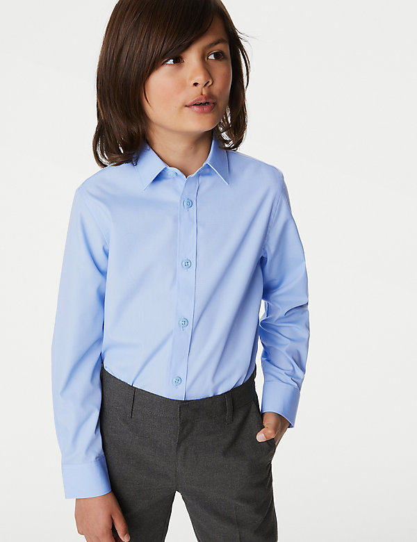 Lot de 3&nbsp;chemises garçons, repassage facile, idéales pour l’école (du 2 au 16&nbsp;ans) - BE