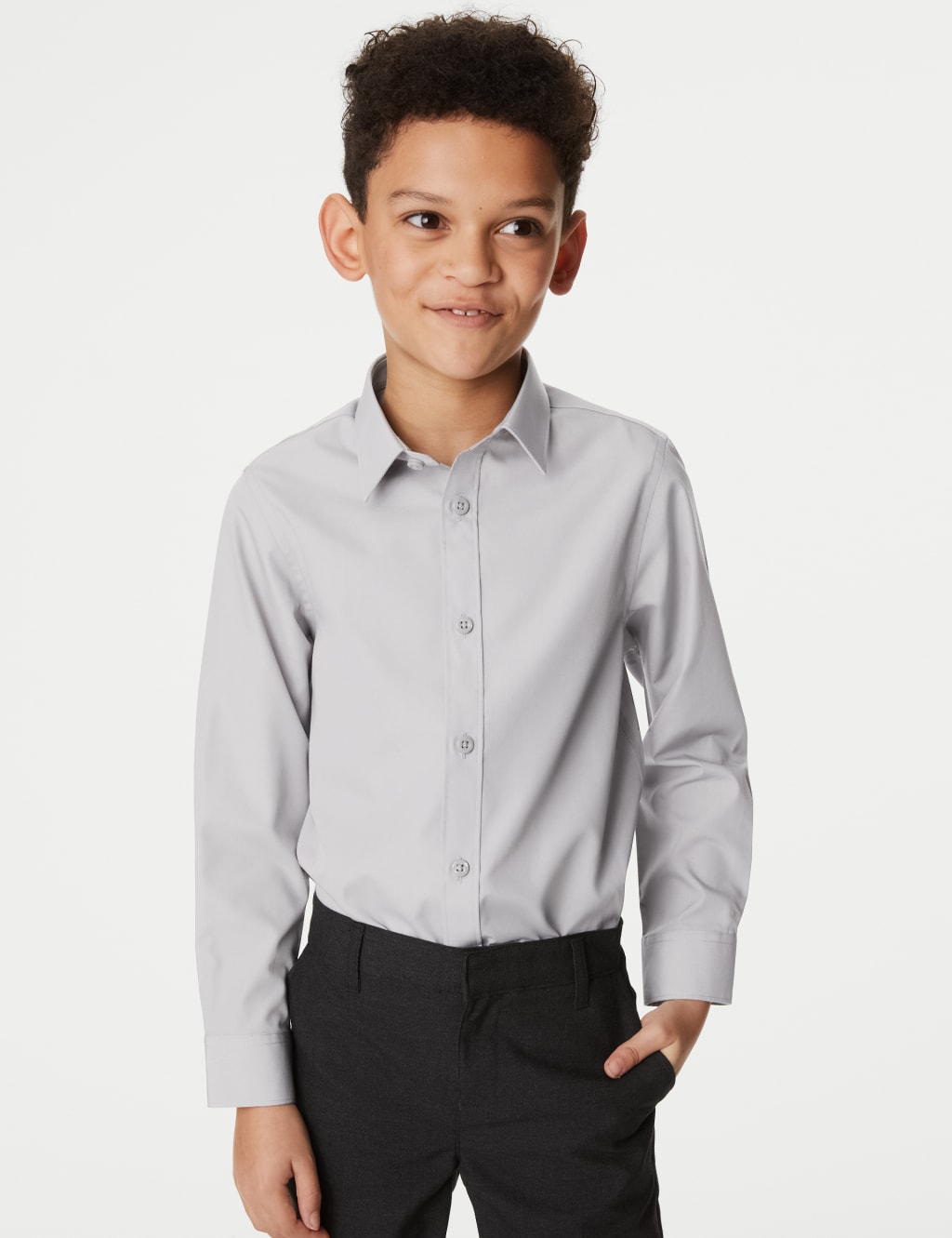 Grey School Shirts M&S