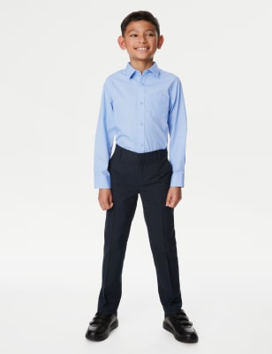 Boys white dress clearance shirt