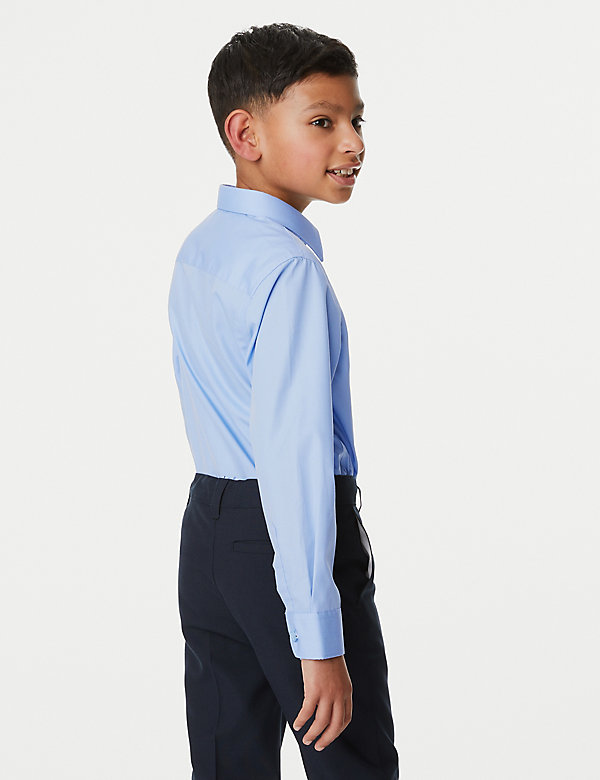 Set van 2 strijkvrije schooloverhemden voor jongens (2-18 jaar) - NL